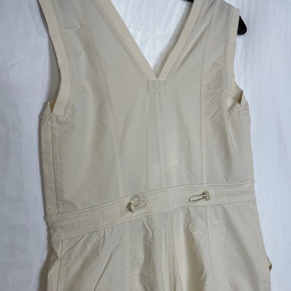 Anthropologie Women's Daily Practice Roller Drawstring Jumpsuit Cream Size XL - Picture 2 of 6